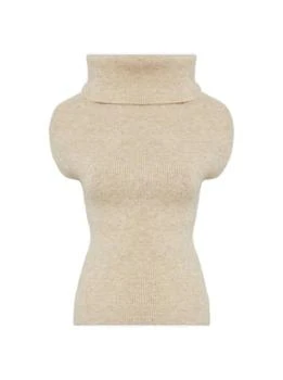 Rick Owens | Rick Owens Sleeveless Cowl Neck Knitted Top