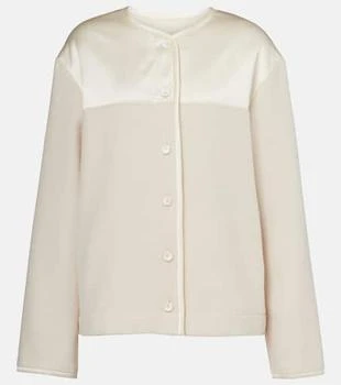 Jil Sander | Satin-trimmed virgin wool jacket