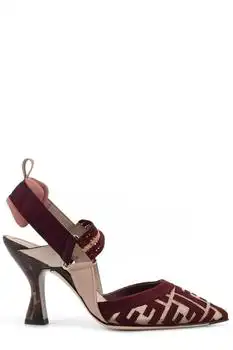 Fendi | Fendi Colibrì FF High-Heel Slingback Pumps