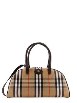 Burberry | Burberry Logo Patch Checked Tote Bag