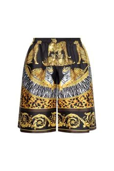 Versace | Versace Pattern-Printed Elasticated Waistband Shorts