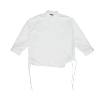 Balenciaga | Balenciaga Lace-Up Long-Sleeved Shirt