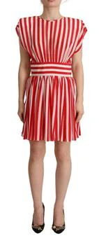 Dolce & Gabbana | Stripes Silk Mini A-line Women's Dress