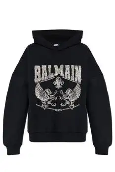 Balmain | Balmain Logo Embellished Hoodie