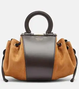 Salvatore Ferragamo | Gancio Small suede bucket bag
