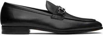 Salvatore Ferragamo | Black Gancini Ornament Loafers