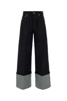 Givenchy | Givenchy Cuffed Hem Wide-Leg Jeans