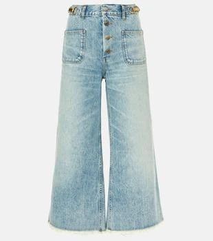Stella McCartney | High-rise cropped flared jeans