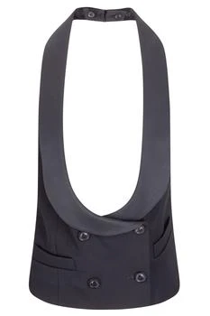 MAISON MARGIELA | Maison Margiela Double Breasted Halterneck Gilet