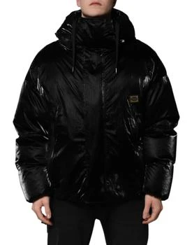 Dolce & Gabbana | Logo Full Zip Hooded Quilted Men's Jacket