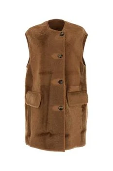 Max Mara | Max Mara Buttoned Sleeveless Coat