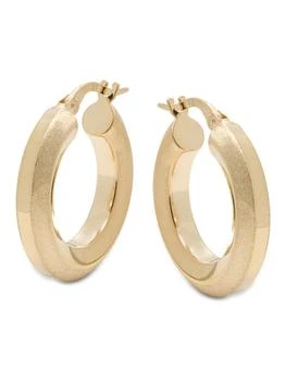 Saks Fifth Avenue | 14K Yellow Gold Tube Hoop Earrings