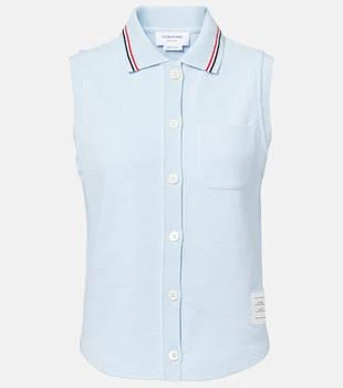 Thom Browne | Sleeveless cotton polo shirt