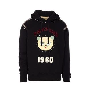 Valentino | Valentino Animal Embroidered Drawstring Hoodie