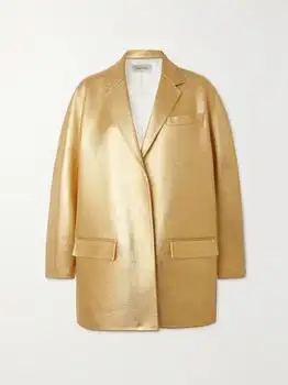 Valentino | Oversized Metallic Coated Wool And Cashmere-blend Blazer - IT36