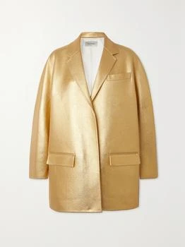 Valentino | Oversized Metallic Coated Wool And Cashmere-blend Blazer  - IT36