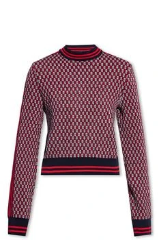 Balmain | Balmain Cropped Monogrammed Knit Jumper