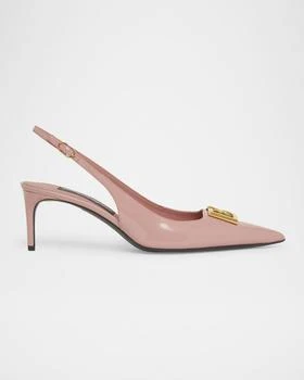 Dolce & Gabbana | Patent DG Medallion Slingback Pumps