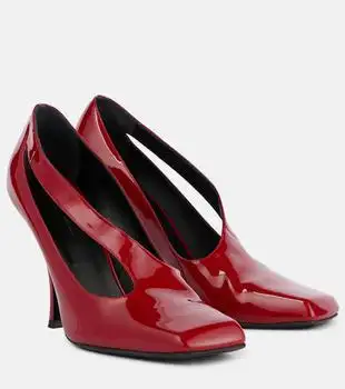 Khaite | Eva 100 cutout patent leather pumps