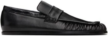 Jil Sander | Black Square Toe Loafers