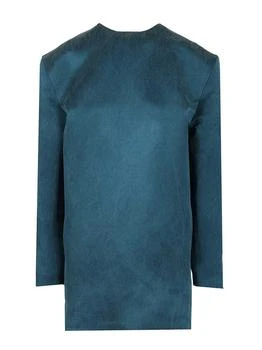 Yves Saint Laurent | Saint Laurent Crewneck Long-Sleeved Dress