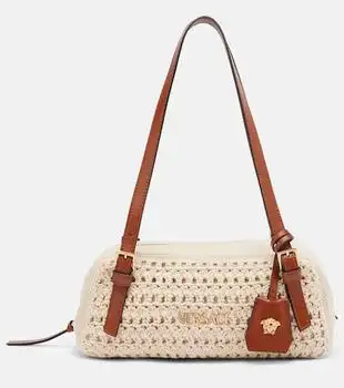 Versace | Versace Tag Small crochet shoulder bag