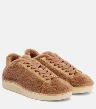 Valentino | Royco VLogo suede-trimmed sneakers
