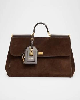 Dolce & Gabbana | My Sicily Suede Top-Handle Bag
