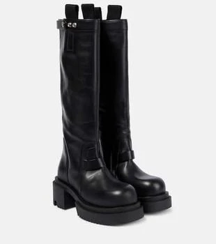 Rick Owens | Pull On leather knee-high boots