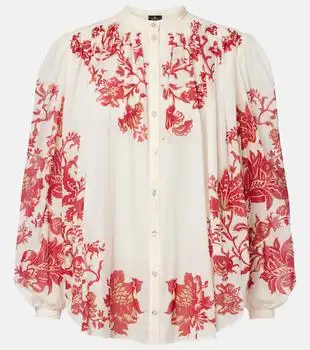 ETRO | Floral cotton voile blouse