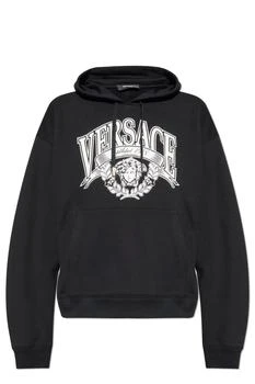 Versace | Versace Logo-Printed Drawstring Hoodie