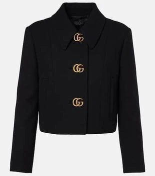 Gucci | Double G cropped wool crêpe jacket
