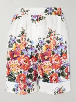 Dolce & Gabbana | Floral-print Silk-twill Shorts - IT38