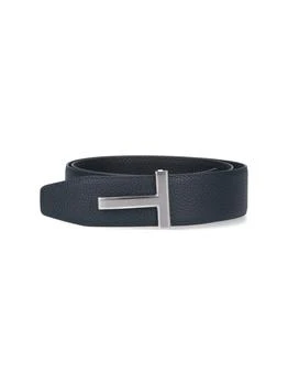 Tom Ford | Tom Ford Logo Plaque Reversible Belt