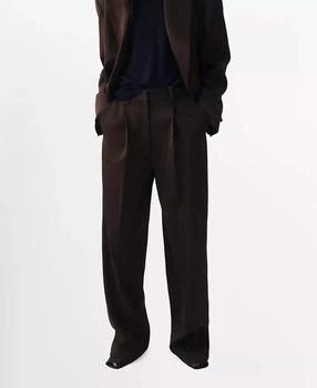 Women's Selection Pleated Straight-Leg Suit Pants