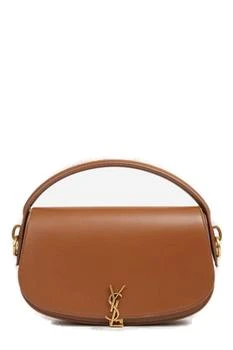 Yves Saint Laurent | Saint Laurent Logo Plaque Foldover Top Tote Bag