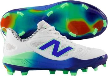 New Balance New Balance Women's Velov4 Molded Fastpitch Softball Cleats White/Navy Medium 10