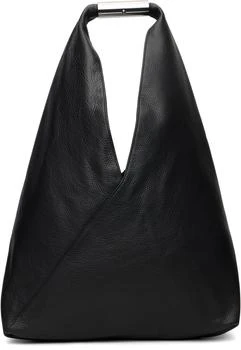 MM6 | Black Jewel Handle Classic Tote
