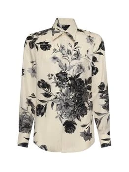 Dolce & Gabbana | Dolce & Gabbana Flower Bouquet-Printed Jacquard Shirt