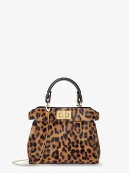 Fendi | Nano Peekaboo shoulder bag with Fendi Leo print