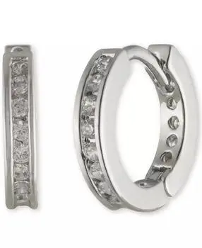 Givenchy Pavé Small Huggie Hoop Earrings, .4"