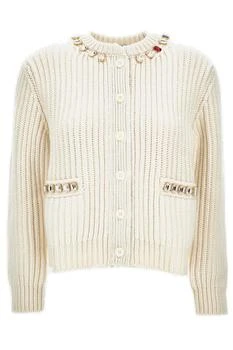 Thom Browne | Thom Browne Embellished Knitted Cardigan
