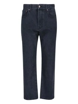 Valentino | Valentino Logo Patch Regular Fit Jeans