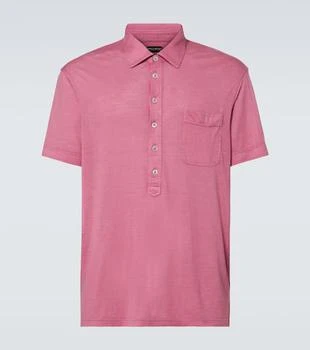 Tom Ford | Silk and linen polo shirt