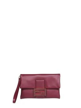 Fendi | FENDI | Burgundy Mamma Baguette Pouch clutch | Women | PZ
