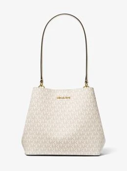 Michael Kors Pratt Medium Signature Logo Shoulder Bag