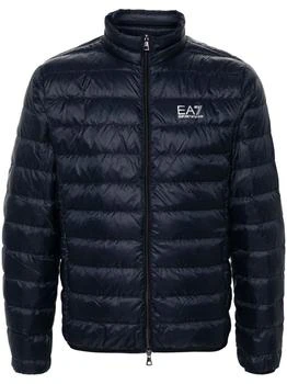 Ea7 Emporio Armani Logo Short Down Jacket