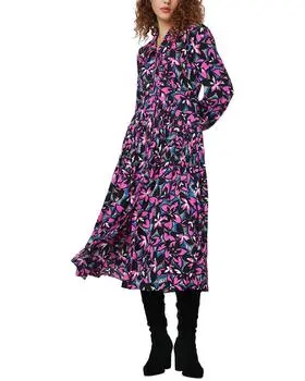 women knee length dresses casual MariaKinz Women Floral Summer Casual Short Sleeve Knee Length Dress