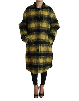 Dolce & Gabbana | Plaid Long Sleeve Casual Coat Women's Jacket
