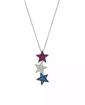 Le Vian | Sapphire (0.14 ct. t.w.), Ruby (0.15 ct. t.w.) and Vanilla Diamond (0.11 ct. t.w.) Pendant Necklace in 14k Vanilla Gold